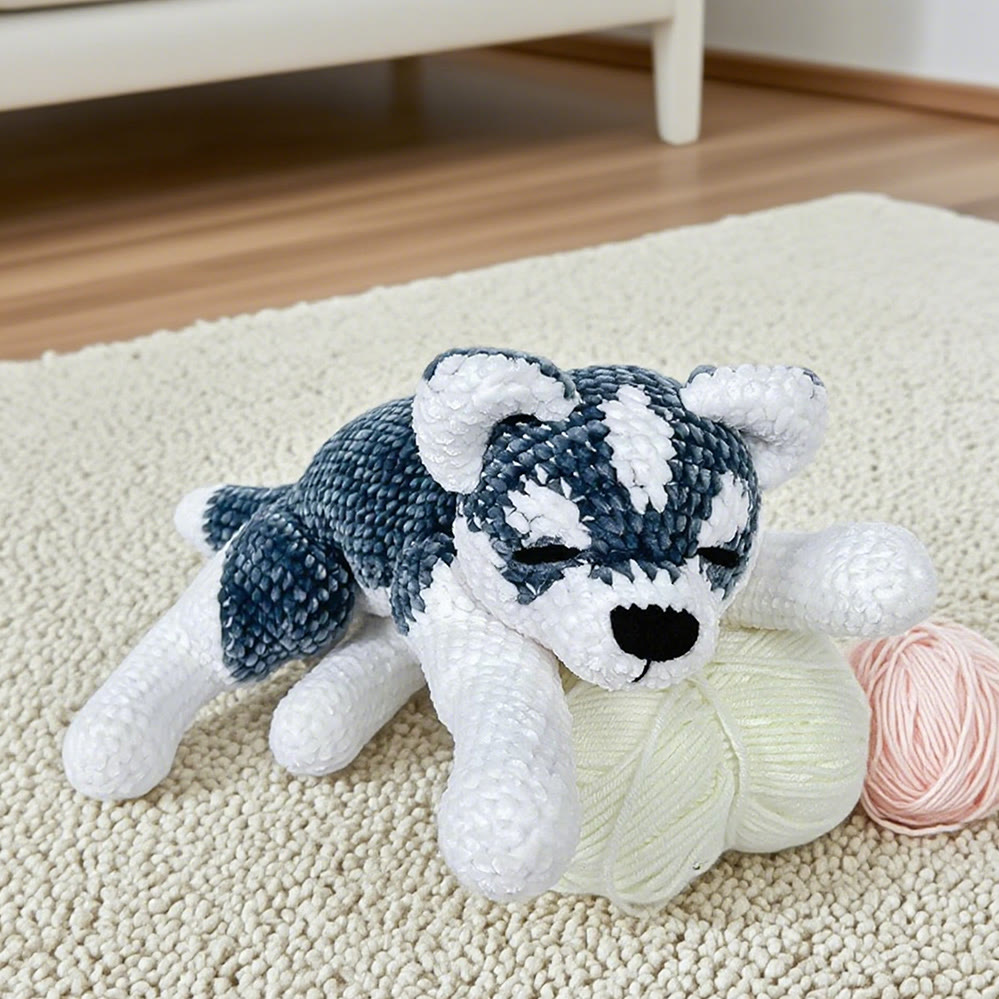 Diy Handmade Husky Crochet Kit - Easy Puppy Handicraft | Animal Gifts For Friends - image 6