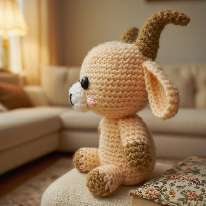 Diy Handmade Goat Crochet Kit -  Adorable Crocheted Animal | Nice Gift For Kids  - image 1