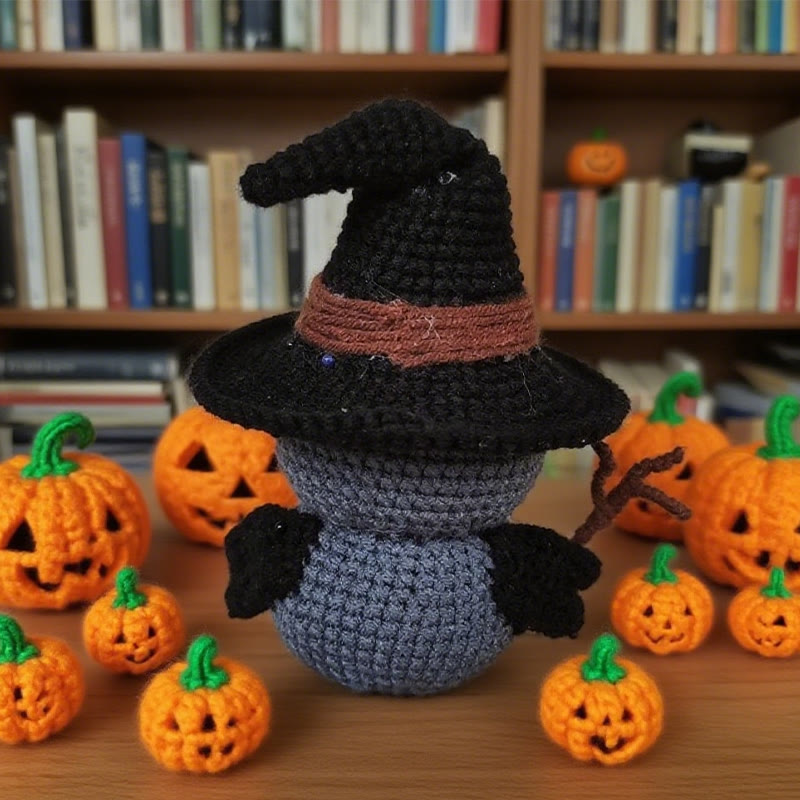 Diy Handmade Magical Wizard Raven Crochet Kit - Perfect Halloweem Gifts | Mini Backpack Accessories - image 5