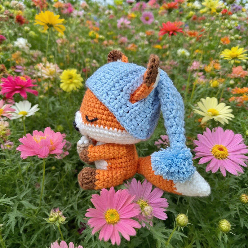 Diy Handmade Asleep Fox Crochet Kit - Lovely Animal Doll | Nice Birthday Gifts | Beginners Needle Artwork - image 5