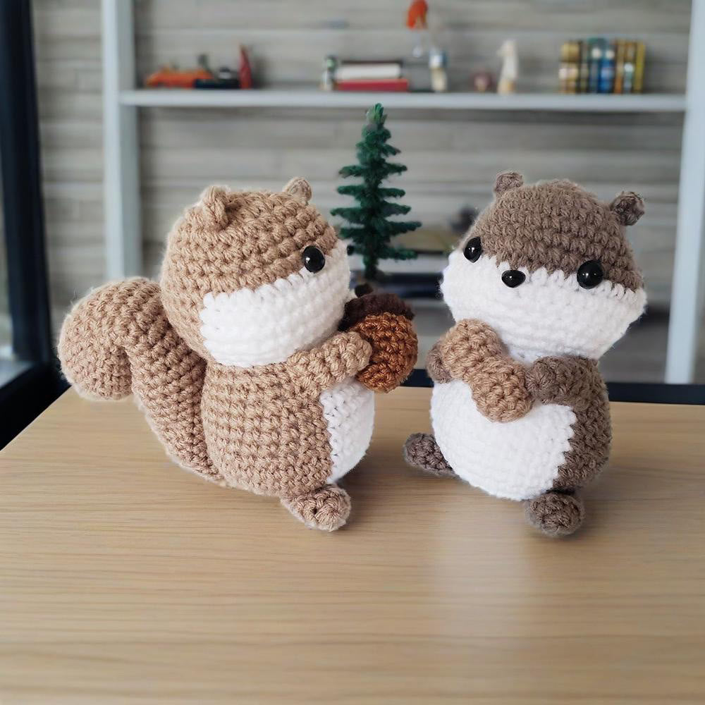 Diy Handmade Squirrel Series Crochet Kit - Crocheted Animal Doll | Adorable Gift For Kids - image 4