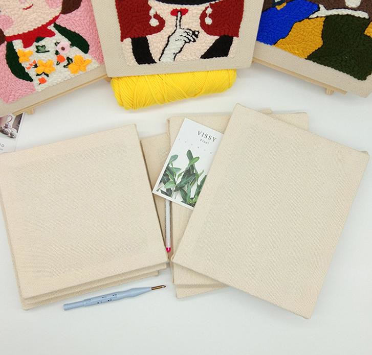  Wooden Frame Cotton Monks Cloth For Punch Needle |multiple Sizes Wooden Frame | Yarn Craft Tool | Perfect For Diy Lovers  - image 2