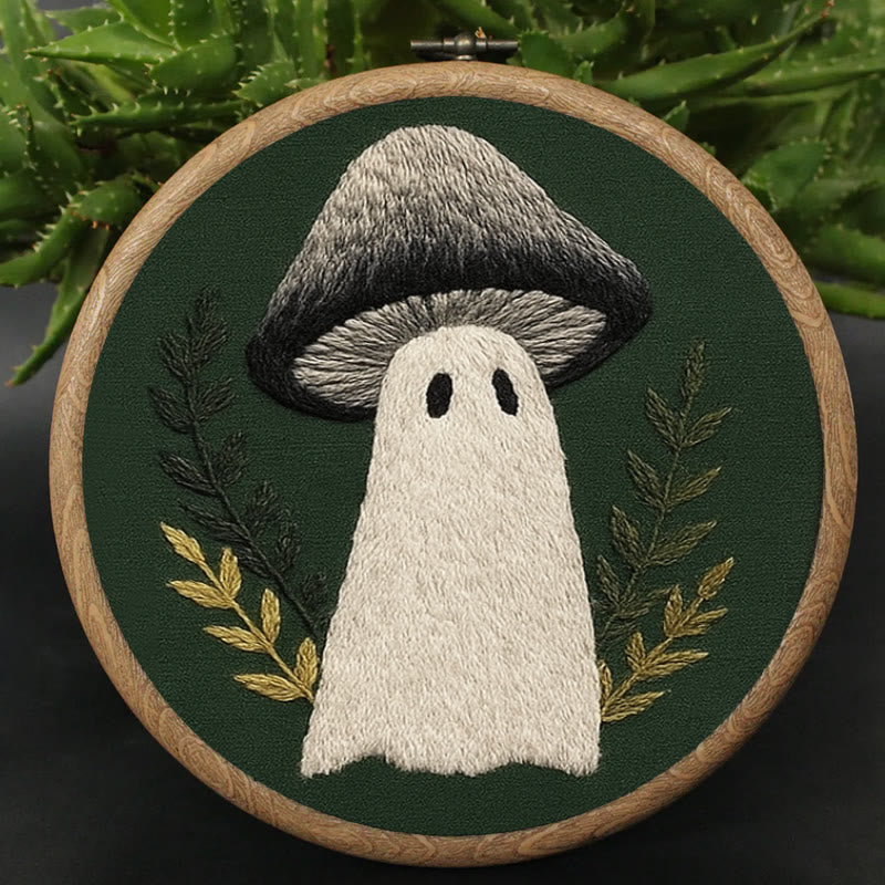 Rubbyoo Embroidery Kit - Spooky Mushroom | Helloween Home Decor |  Diy Handicraft  - image 3