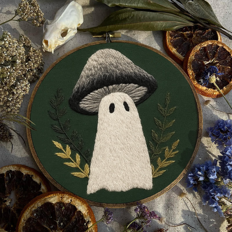 Rubbyoo Embroidery Kit - Spooky Mushroom | Helloween Home Decor |  Diy Handicraft  - image 2