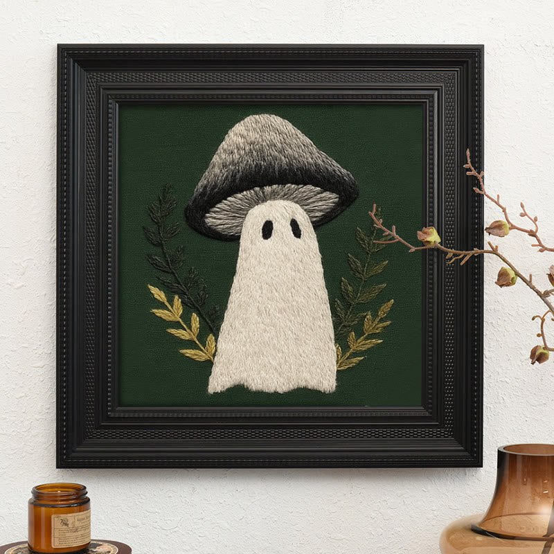Rubbyoo Embroidery Kit - Spooky Mushroom | Helloween Home Decor |  Diy Handicraft  - Embroidery Kit Plus An Extra Frame - image 10