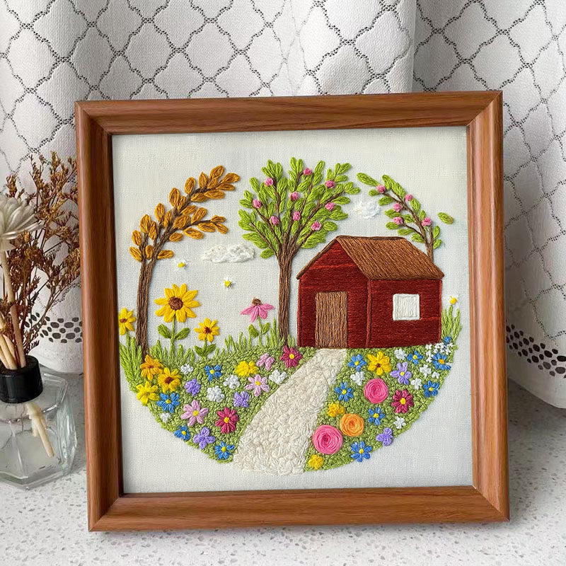 Rubbyoo Embroidery Kit - Floral Garden | Diy Landscape Handicraft | Nice Housewarming Gifts For Friends  - image 10