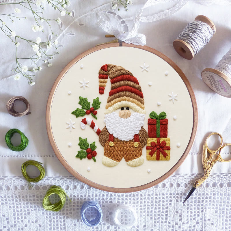 Rubbyoo Embroidery Kit - Christmas Gnome | Christmas Tree Decor | Diy Home Hanging Gifts  - image 7