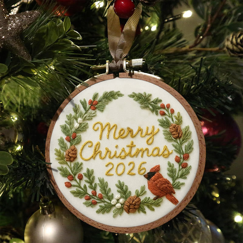Rubbyoo Embroidery Kit - Merry Christmas | Unique Christmas Handicraft | New Year Gifts For Friends - image 2