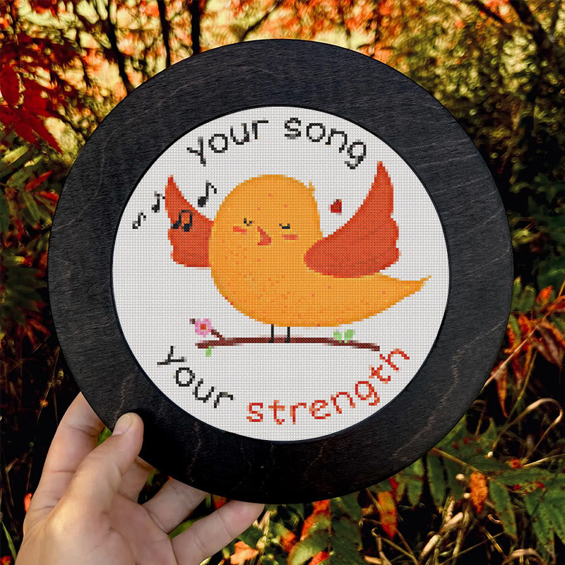  Cross Stitch Kit - Positive Singing Bird | Diy Decorative Artwork | Nice Handicraft For Friends - image 9