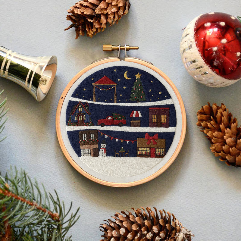 Rubbyoo Embroidery Kit - Wonderful Christmas Eve | Unique Christmas Gifts | Christmas Tree Ornaments - image 5
