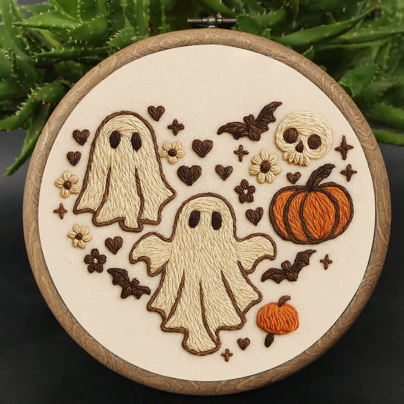 Rubbyoo Embroidery Kit - Halloween Bats And Ghosts | Spooky Halloween Decor | Diy Holiday Handicraft - image 6