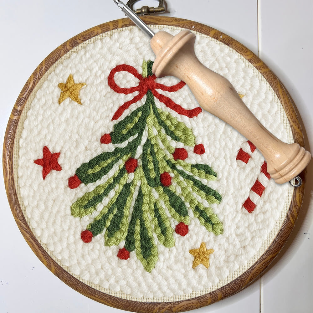 Christmas Tree Punch Needle Kit - Handmade Christmas Decoration | Unique Christmas Handicraft  - image 10