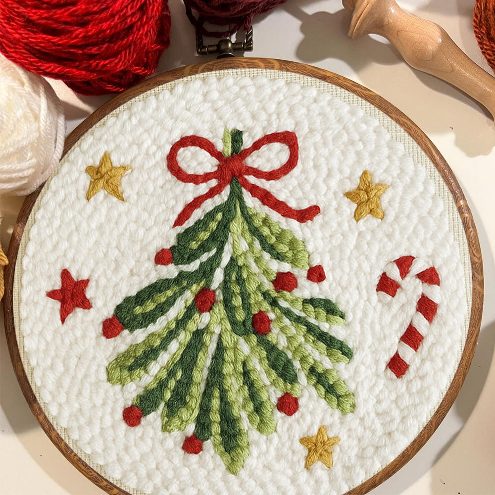 Christmas Tree Punch Needle Kit - Handmade Christmas Decoration | Unique Christmas Handicraft  - image 9