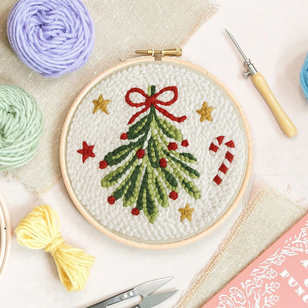 Christmas Tree Punch Needle Kit - Handmade Christmas Decoration | Unique Christmas Handicraft  - image 7