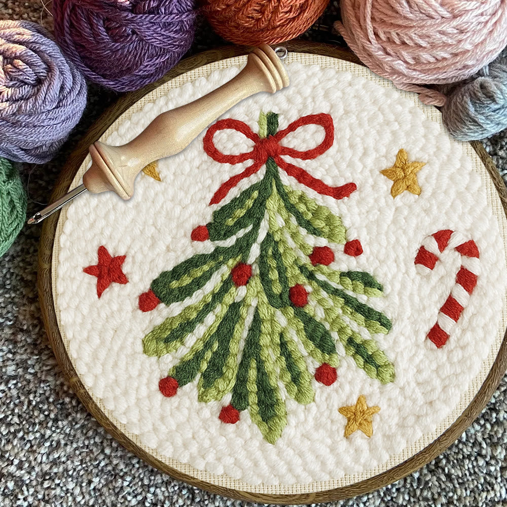 Christmas Tree Punch Needle Kit - Handmade Christmas Decoration | Unique Christmas Handicraft  - image 5