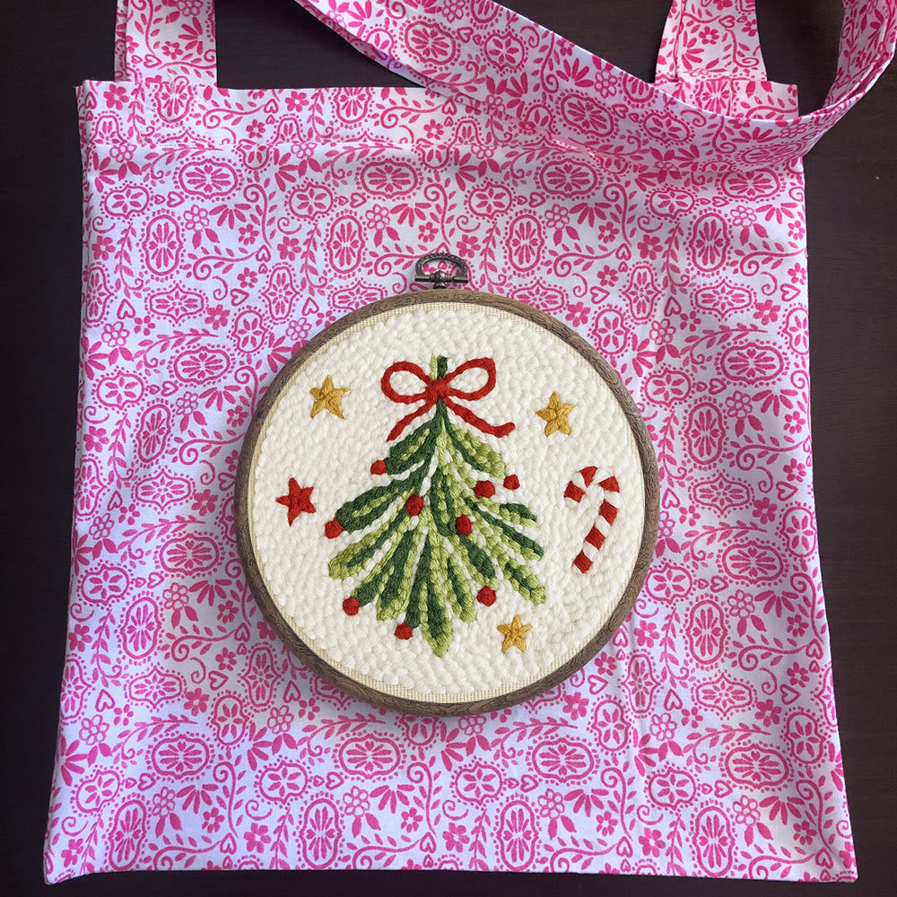 Christmas Tree Punch Needle Kit - Handmade Christmas Decoration | Unique Christmas Handicraft  - image 11