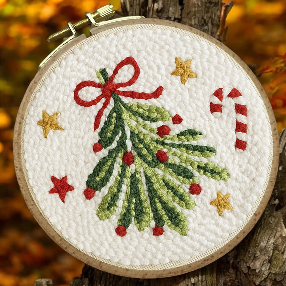 Christmas Tree Punch Needle Kit - Handmade Christmas Decoration | Unique Christmas Handicraft  - image 3
