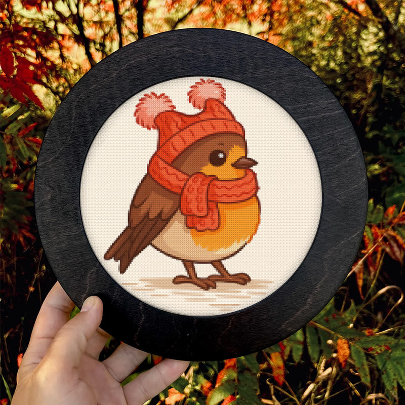  Cross Stitch Kit - Winter Bird | Adorable Animal Craft | Diy Handmade Needlework - image 9