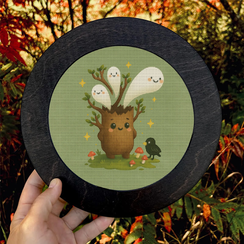  Cross Stitch Kit - Spooky Ghost Tree | Unique Desk Ornament | Perfect Handmade Gifts - image 10