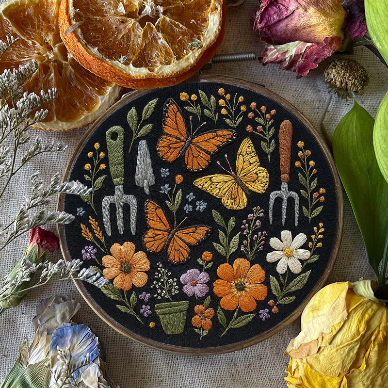 Rubbyoo Embroidery Kit - Beautiful Butterfly | Diy Craft Gift | Beginner Floral Needlepoint Kit - image 9