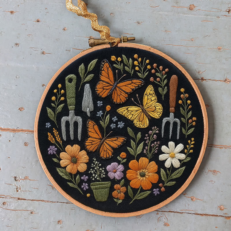 Rubbyoo Embroidery Kit - Beautiful Butterfly | Diy Craft Gift | Beginner Floral Needlepoint Kit - image 7