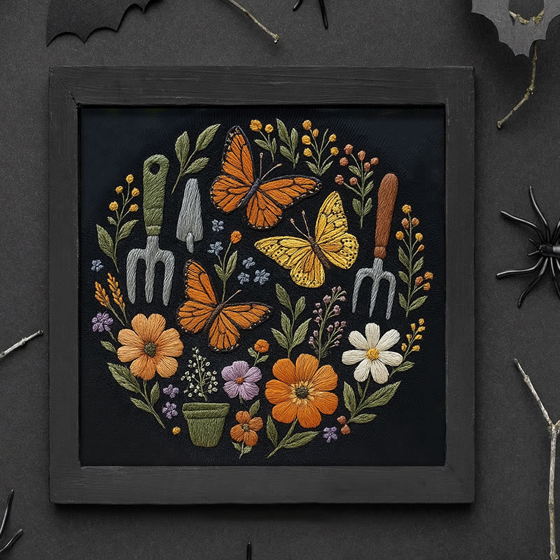 Rubbyoo Embroidery Kit - Beautiful Butterfly | Diy Craft Gift | Beginner Floral Needlepoint Kit - image 10