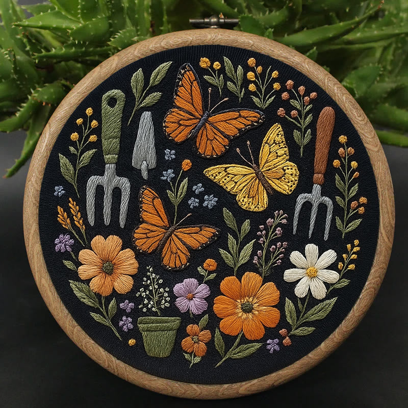 Rubbyoo Embroidery Kit - Beautiful Butterfly | Diy Craft Gift | Beginner Floral Needlepoint Kit - image 5