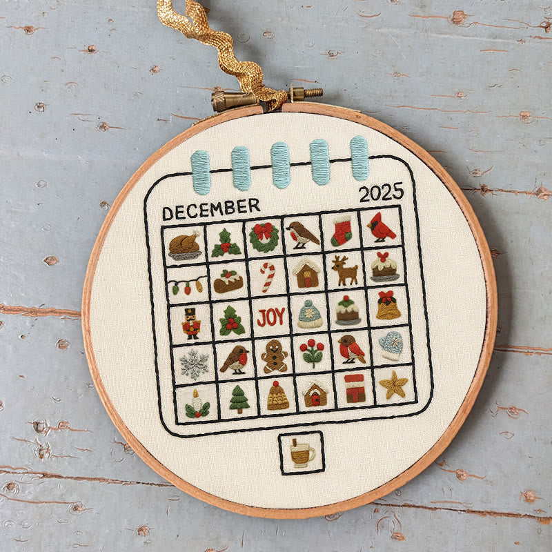 Rubbyoo Embroidery Kit - Christmas Advent Calendar |  Stylish Christmas Handicraft | Diy Holiday Decoration - image 3