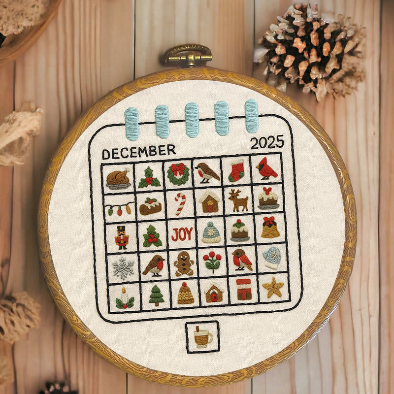 Rubbyoo Embroidery Kit - Christmas Advent Calendar |  Stylish Christmas Handicraft | Diy Holiday Decoration - image 5