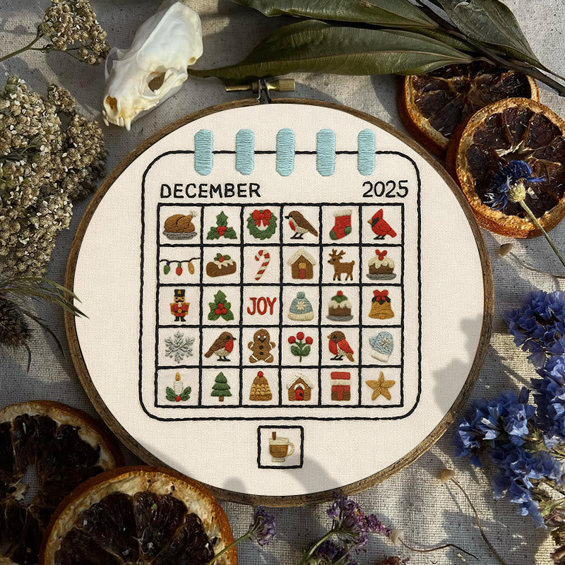Rubbyoo Embroidery Kit - Christmas Advent Calendar |  Stylish Christmas Handicraft | Diy Holiday Decoration - image 2