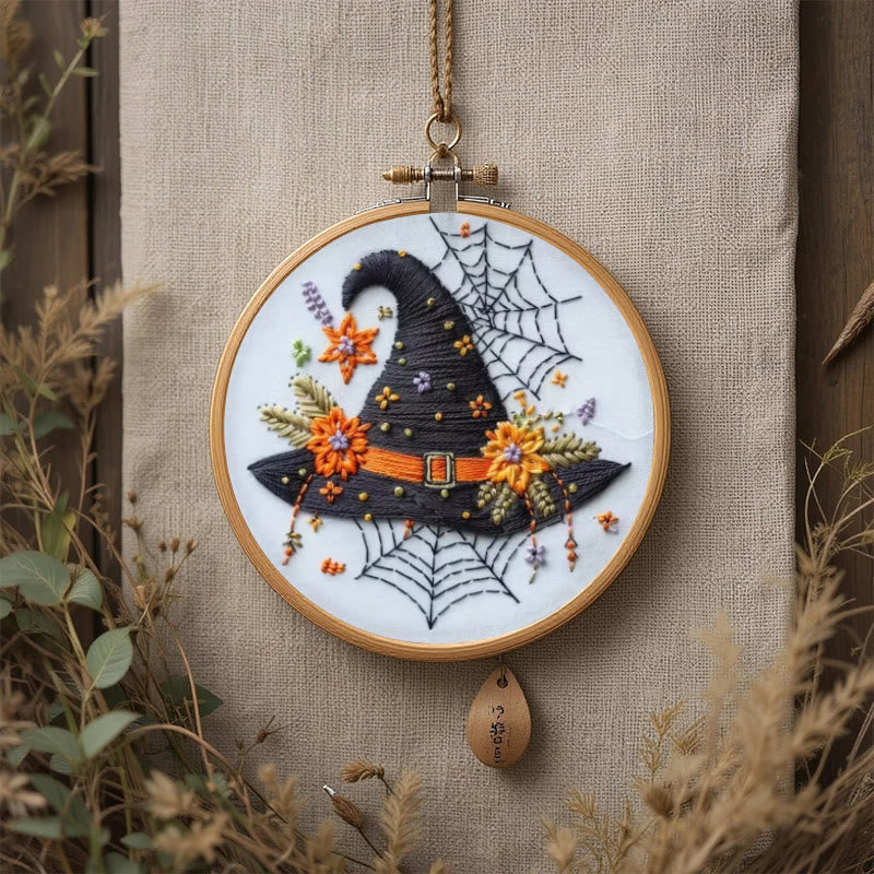 Rubbyoo Embroidery Kit - Spider Wizard Hat | Decorative Halloween Craft | Spooky Halloween Gifts - image 8