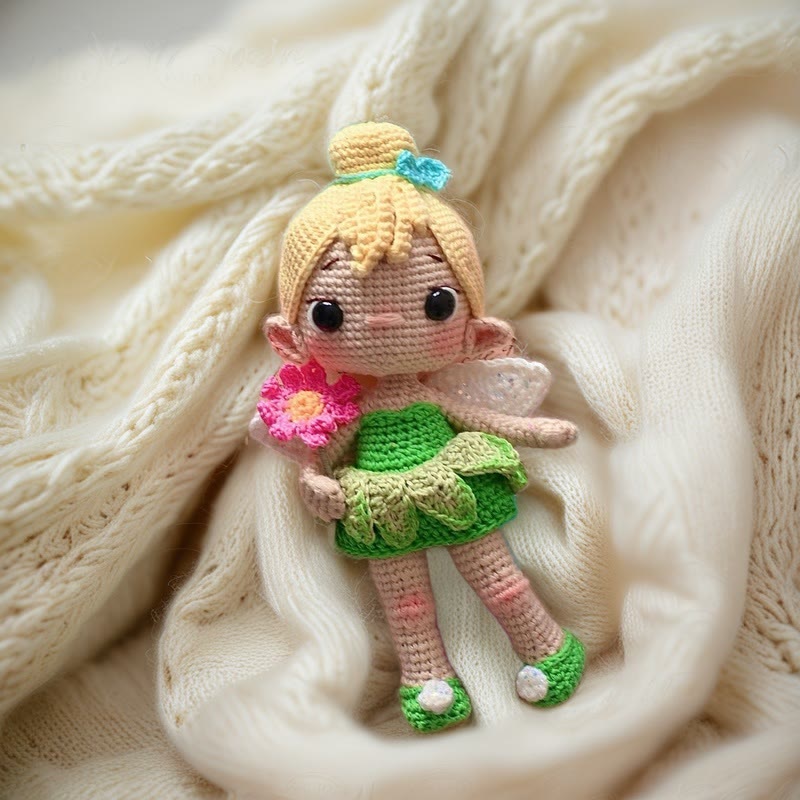 Diy Handmade Flower Fairy Crochet Kit - Adorable Plush Doll | Perfect Handmade Gifts For Child  - image 3