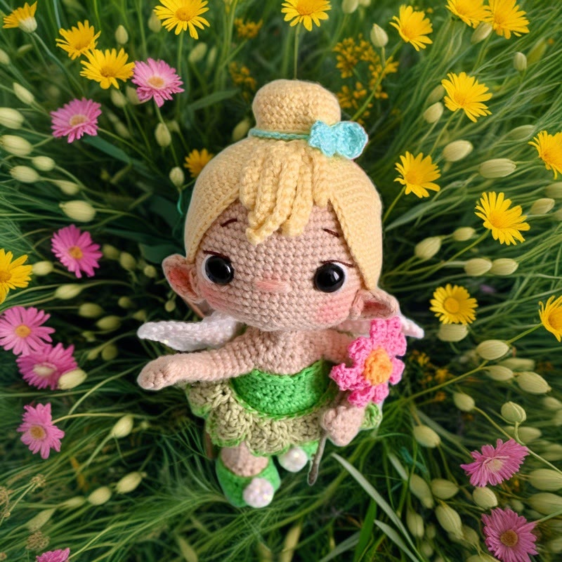 Diy Handmade Flower Fairy Crochet Kit - Adorable Plush Doll | Perfect Handmade Gifts For Child  - image 7