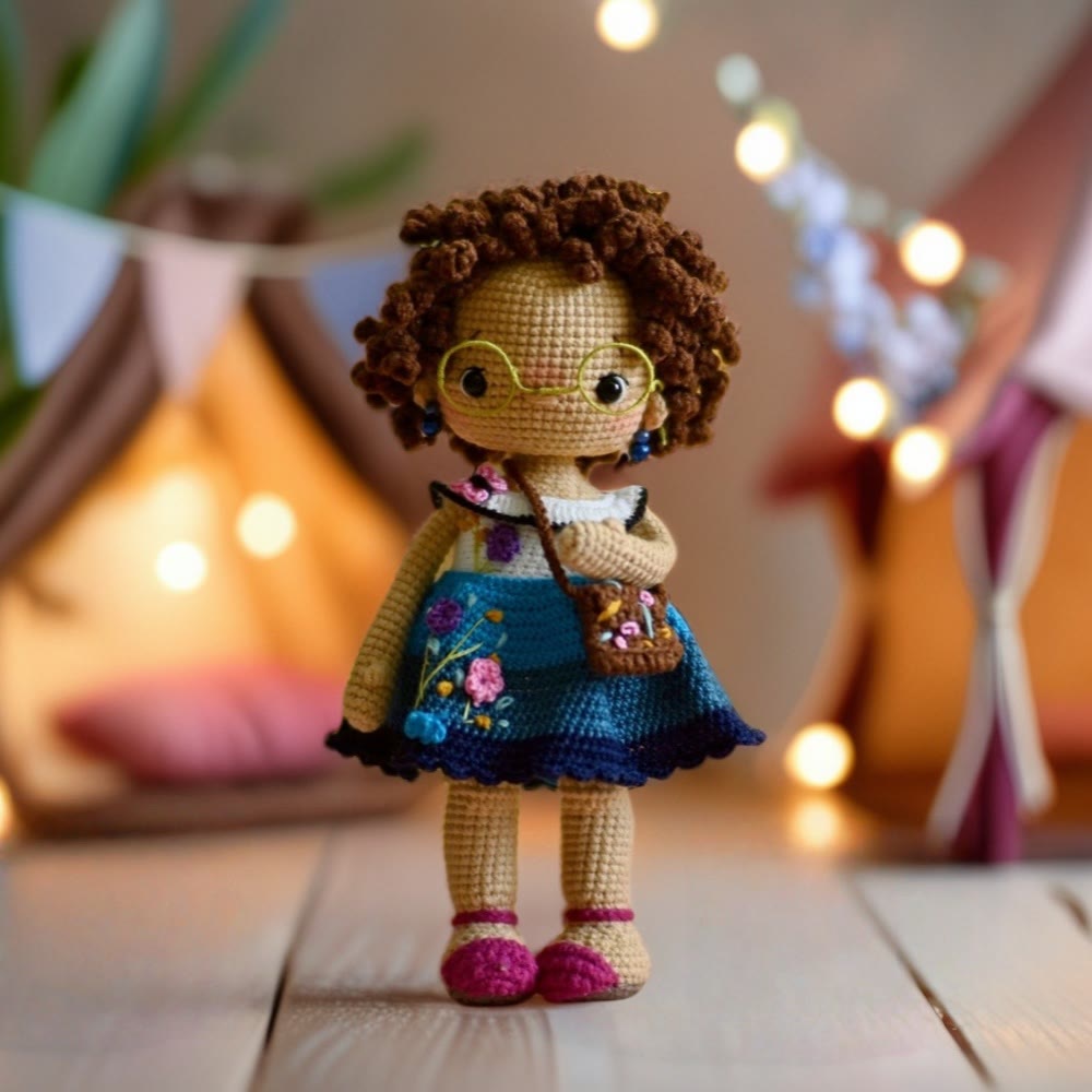 Diy Handmade Lovely Girl Crochet Kit - Heartfelt Birthday Gift For Baby | Unique Handmade Doll  - Diy Handmade Lovely Girl Crochet Kit - image 1