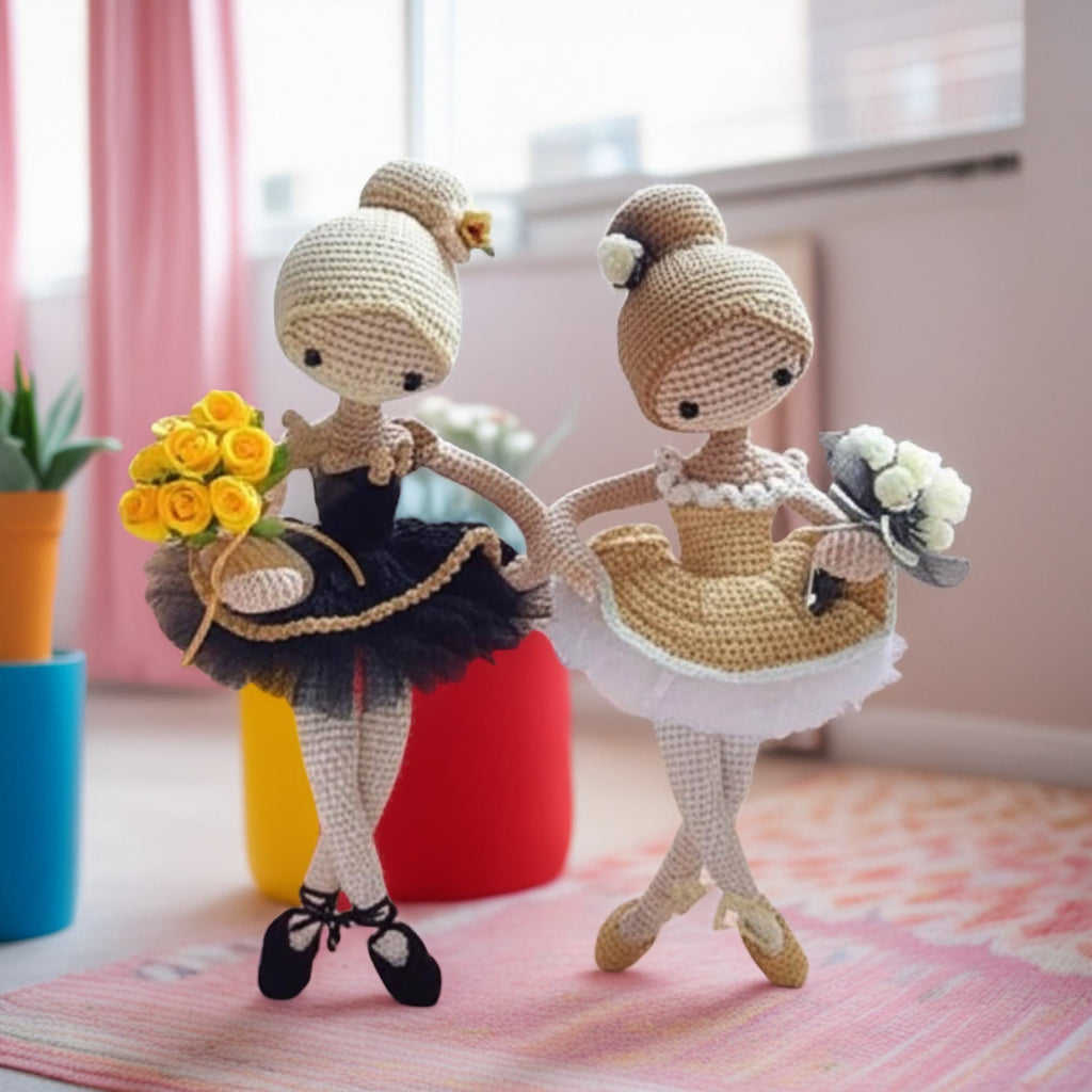 Diy Handmade Dancing Girls Crochet Kit - Crocheted Plush Doll Collection | Perfect Gift For Dancing Lovers - image 3