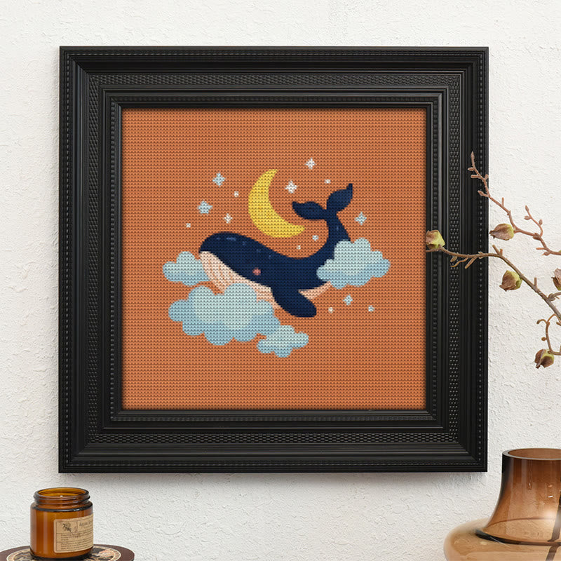  Cross Stitch Kit - Whale In The Cloud | Easy Needlework Craft | Perfect For Home Decor - image 10