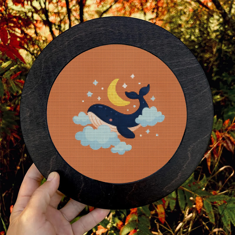  Cross Stitch Kit - Whale In The Cloud | Easy Needlework Craft | Perfect For Home Decor - image 9
