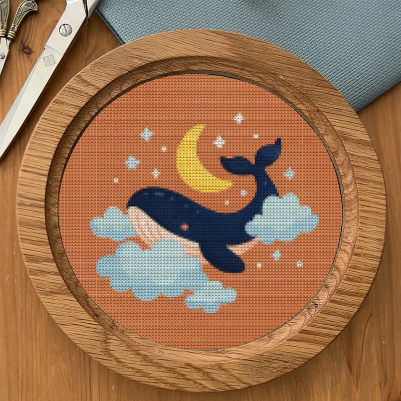  Cross Stitch Kit - Whale In The Cloud | Easy Needlework Craft | Perfect For Home Decor - image 5