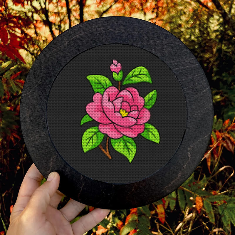  Cross Stitch Kit - Blooming Rose | Diy Floral Handicraft | Office Wall Decorations - image 7