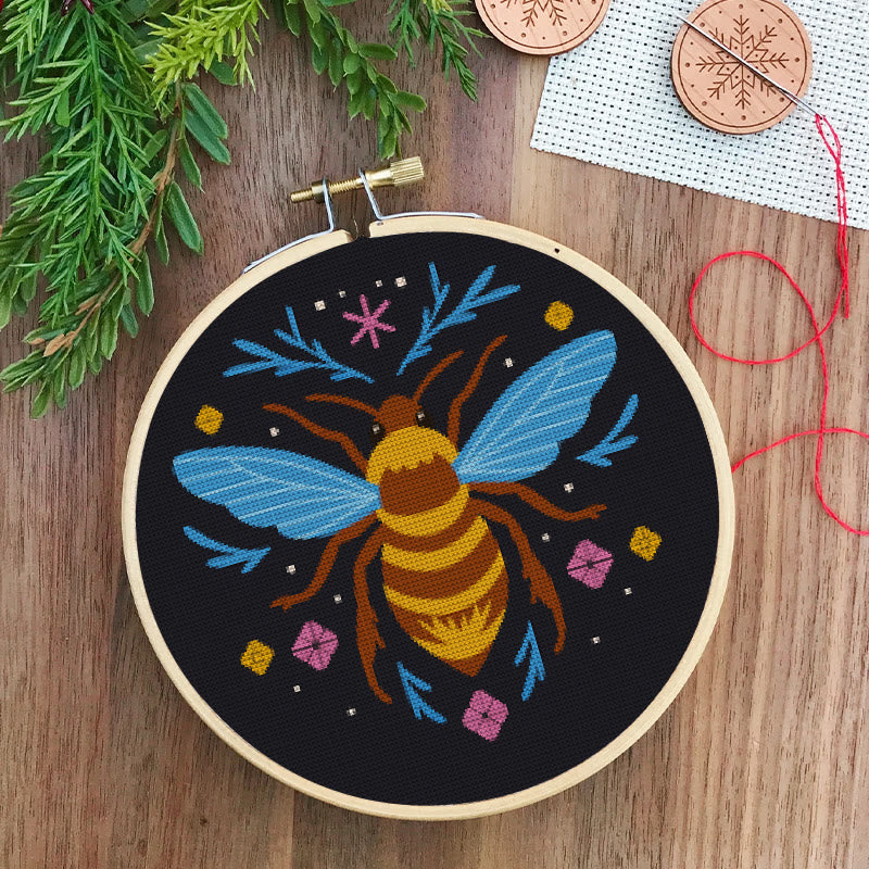  Cross Stitch Kit - Fantasy Bee | Diy Insect Handicraft | Unique Hanging Ornament  - image 6