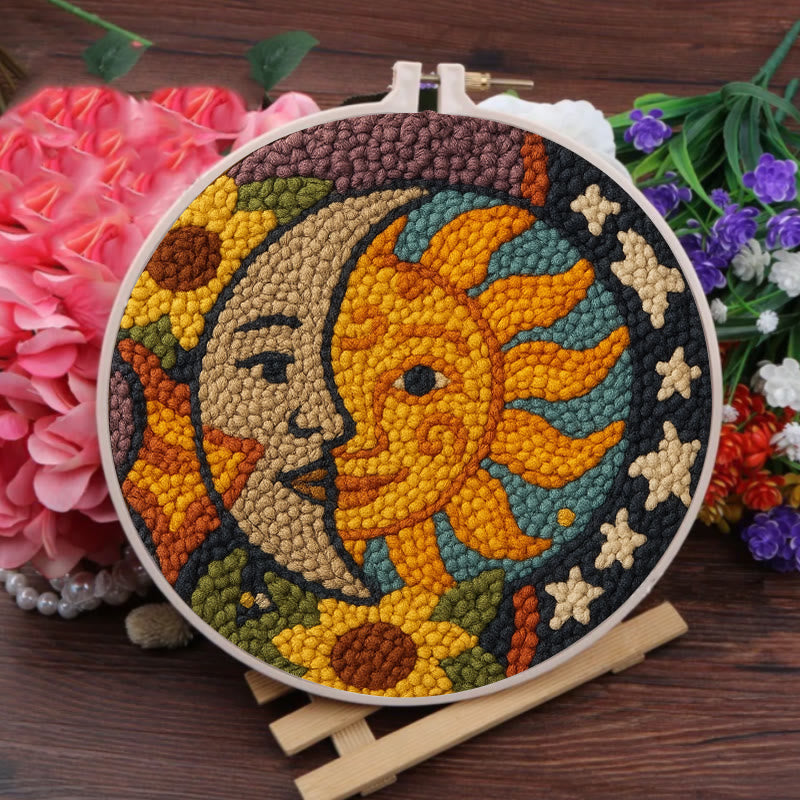 Sun And Moon Punch Needle Kit - Creative Yarn Decor | Perfect Gifts For Crafter  - image 3