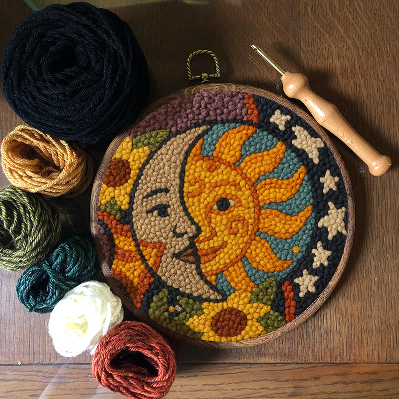 Sun And Moon Punch Needle Kit - Creative Yarn Decor | Perfect Gifts For Crafter  - image 5