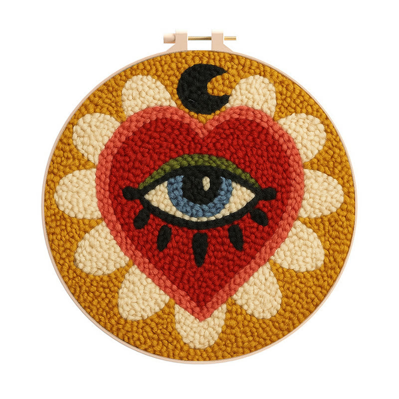 Mysterious Eye Punch Needle Kit - Perfect Craft For Home Decor | Diy Handmade Gifts - 20cm*20cm - image 1