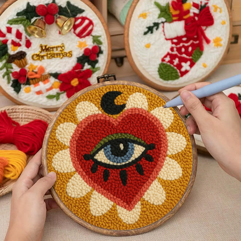 Mysterious Eye Punch Needle Kit - Perfect Craft For Home Decor | Diy Handmade Gifts - image 8