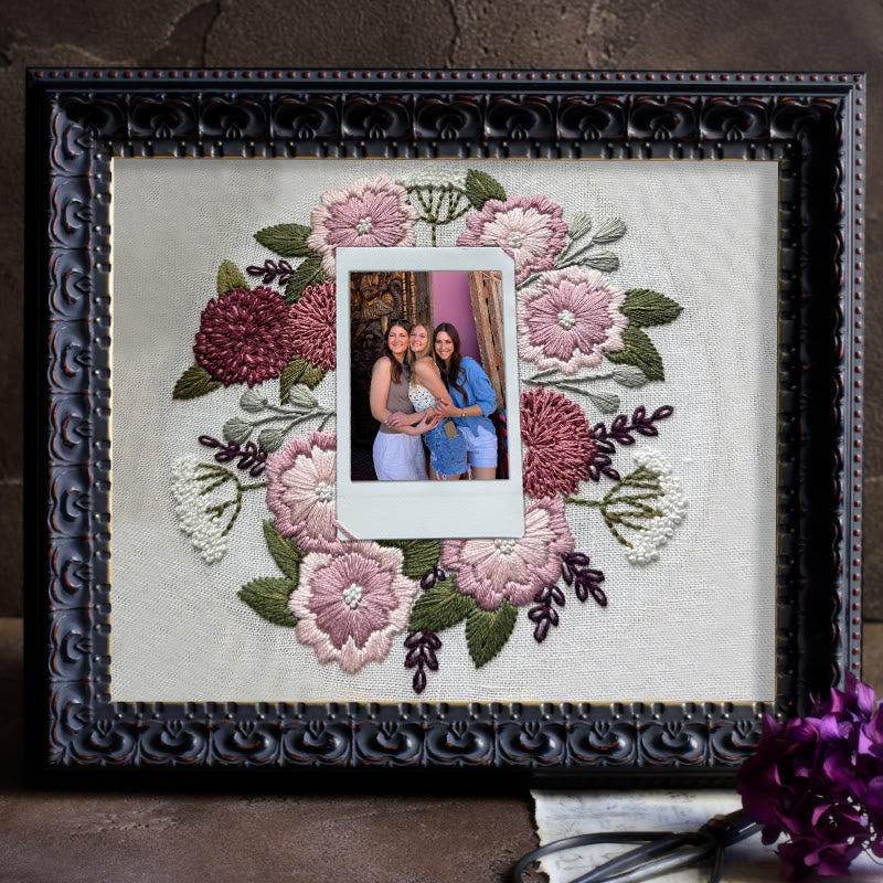 Rubbyoo Embroidery Photo Frame Kit - Blooming Moment | Diy Floral Craft | Perfect Gifts For Wedding  - image 9