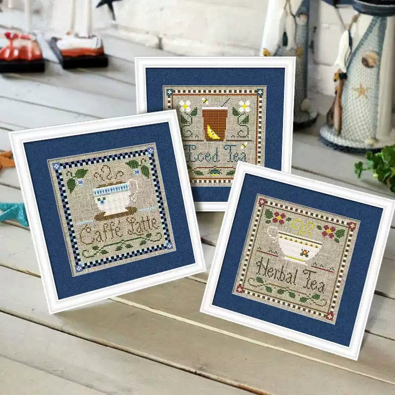  Cross Stitch Kit - Leisure Afternoon Time | Diy Desk Decor | Nice Handicraft For Coffee Lovers - image 8