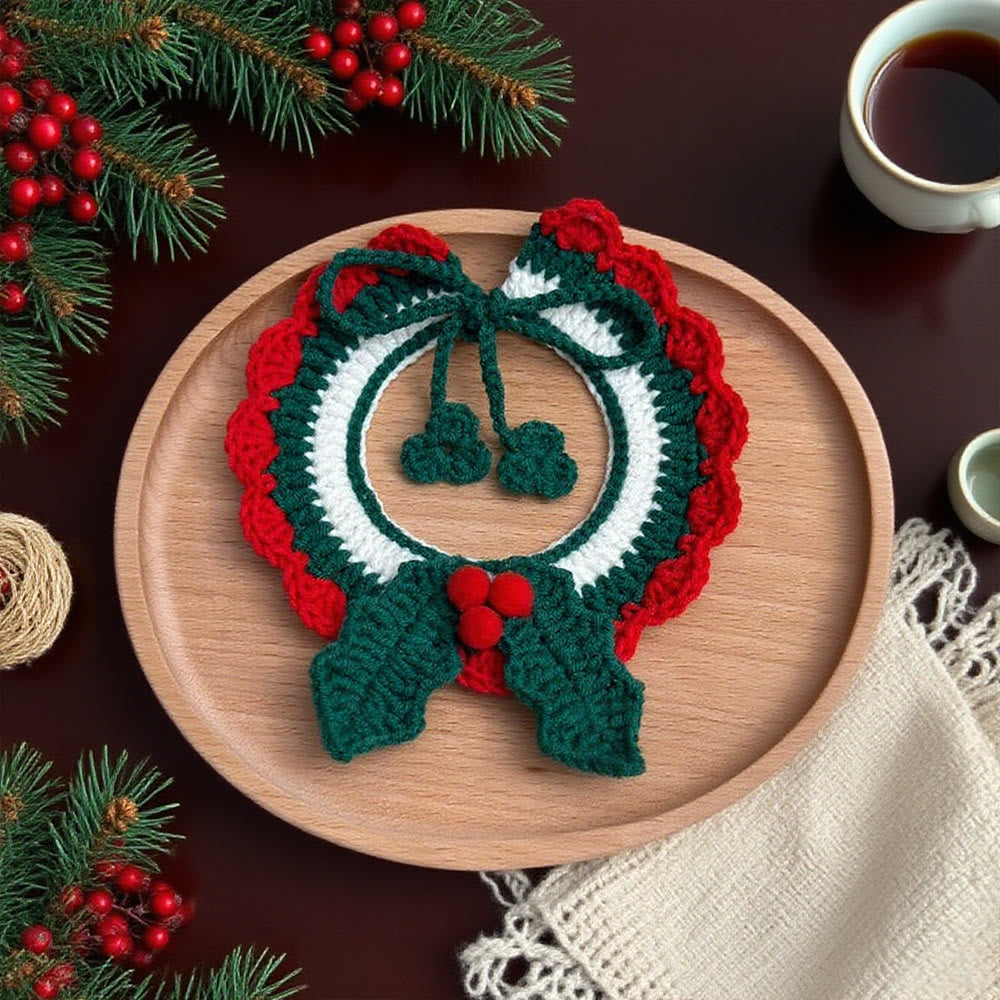 Diy Handmade Christmas Collar Crochet Kit - Adorable Collar Decor |  Perfect Gifts For Pet Birthday - image 4