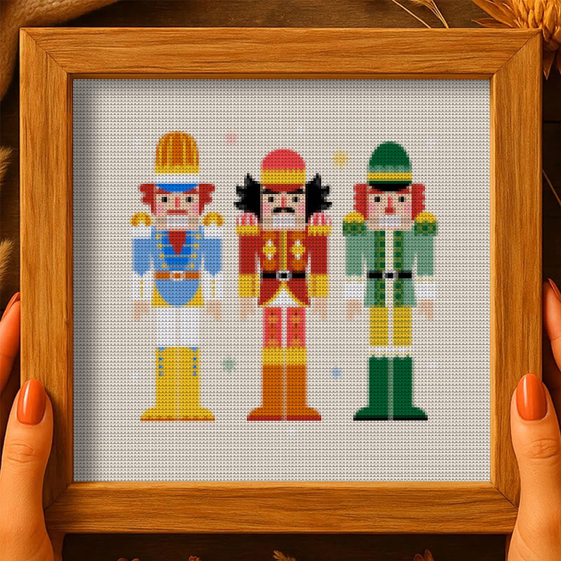 Cross Stitch Kit - Nutcracker Soldiers | Diy Handmade Artwork | Christmas Home Ddecor - image 6