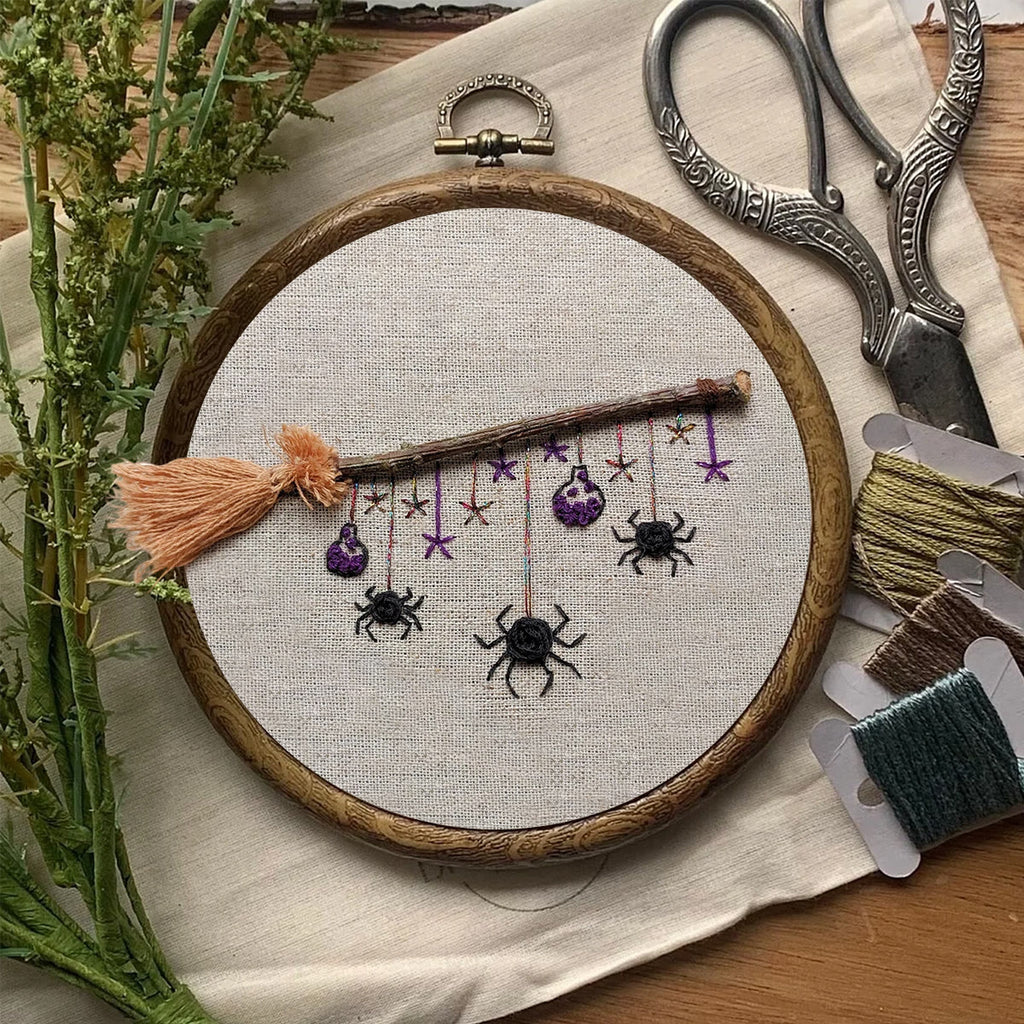 Rubbyoo Embroidery Kit - Halloween Spider | Creative Spooky Craft | Halloween Desk Decor - image 2