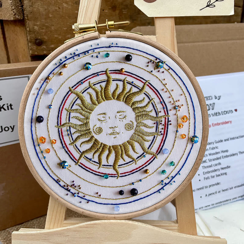 Rubbyoo Bead Embroidery Kit - Sun Galaxy | Universe Handmade Artwork | Diy Home Decor - image 9